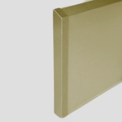 Заглушка алюминиевая для плинтуса Modern Decor прямая золото матовое 70 мм 2 шт/уп