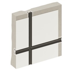 Профиль алюминиевый теневой разделительный Decaro D007 черный 3000×12,5×15