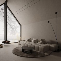 Профиль алюминиевый теневой разделительный Decaro D007 черный 3000×12,5×15