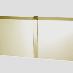 Соединитель алюминиевый для плинтуса Modern Decor матовое золото 100 мм