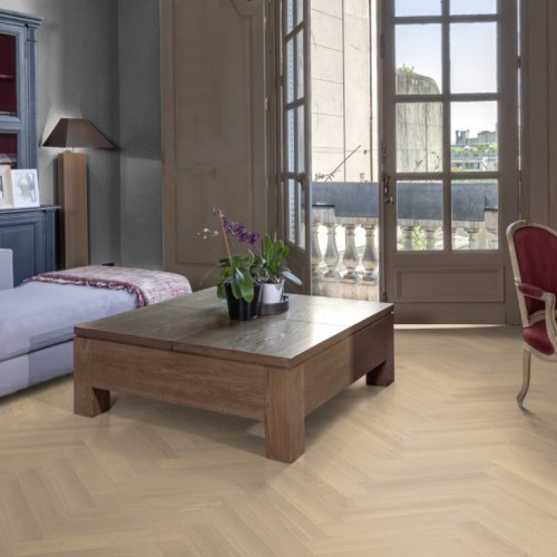 Инженерная доска Kahrs Дуб AB Creme White 111PABEKFVKE600 Calm венгерская елка 600×120×11