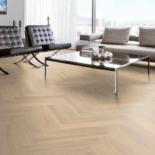 Инженерная доска Kahrs Дуб AB Creme White 111PABEKFVKE600 Calm венгерская елка 600×120×11