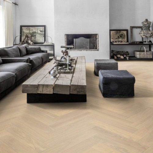 Инженерная доска Kahrs Дуб AB Creme White 111PABEKFVKE600 Calm венгерская елка 600×120×11