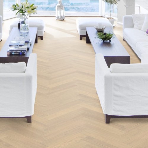 Инженерная доска Kahrs Дуб AB Creme White 111PABEKFVKE600 Calm венгерская елка 600×120×11