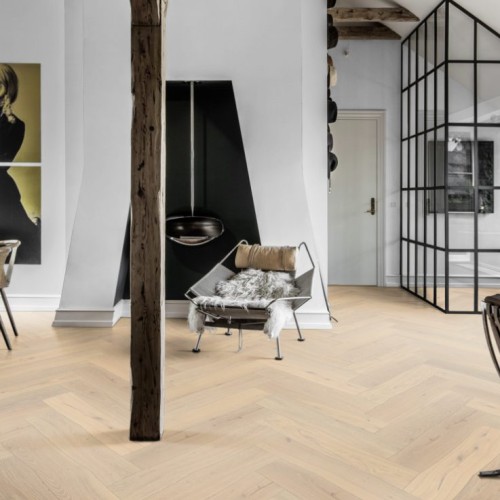 Инженерная доска Kahrs Дуб CD Creme White 111PCDEKFVKE600 Lively венгерская елка 600×120×11