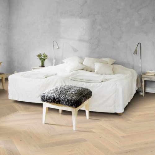 Инженерная доска Kahrs Дуб CD Creme White 111PCDEKFVKE600 Lively венгерская елка 600×120×11