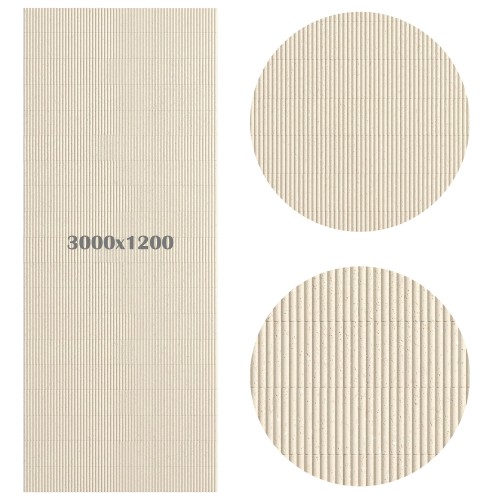 Гибкий камень Decaro Flex Stone Рифленый Чеппо Bricks Ceppo Ivory D1016 3000×1200×6-7