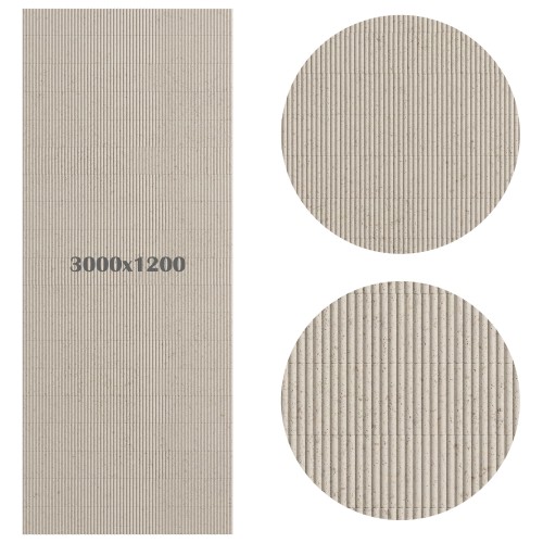 Гибкий камень Decaro Flex Stone Рифленый Чеппо Bricks Ceppo Cream D1018 3000×1200×6-7