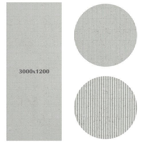 Гибкий камень Decaro Flex Stone Рифленый Чеппо Bricks Ceppo Grey D1020 3000×1200×6-7