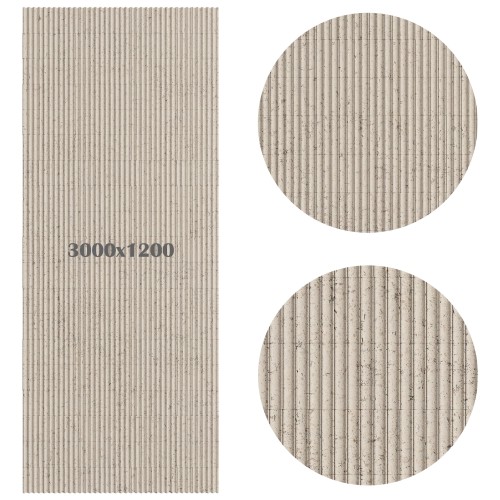 Гибкий камень Decaro Flex Stone Рифленый Чеппо Bricks Ceppo Cream D1019 3000×1200×6-7