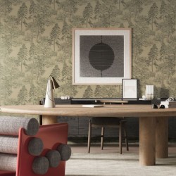 Обои Milassa Ambient vol.4 Лесной этюд Умбровый лес AM5 005/1 10,05×1