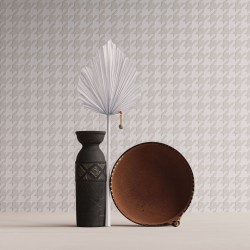 Обои под покраску Milassa Wall Booster Гусиная лапка Houndstooth WB STR20 001 10,05×1