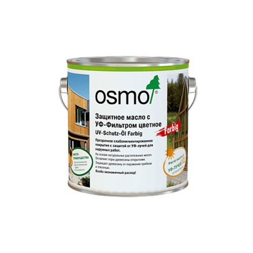 Масло для дерева Osmo UV-Schutz-Ol Farbig цвет 431 Кедр натур шелковисто-матовое 0,22 л Масло для дерева Osmo UV-Schutz-Ol Farbig цвет 431 Кедр натур шелковисто-матовое 0,22 л