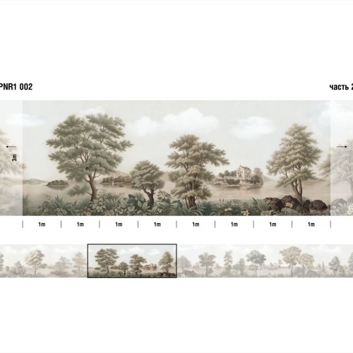 Панно Loymina Панорама нежных парков PNR1 002 3×1 Панно Loymina Панорама нежных парков PNR1 002 3×1