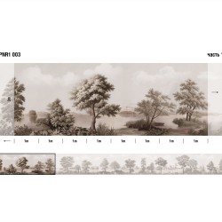 Панно Loymina Панорама нежных парков PNR1 003 3×1