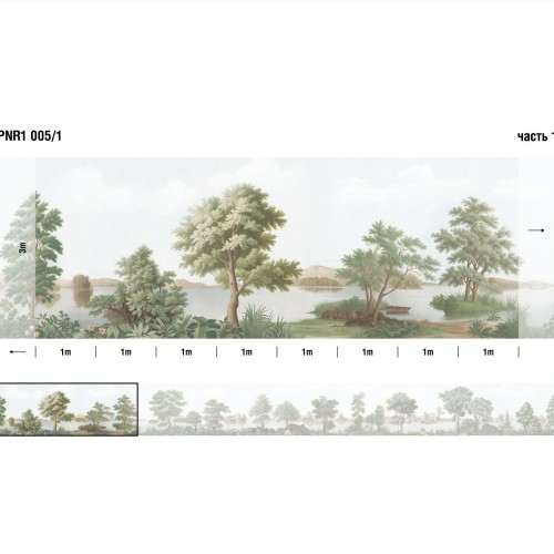 Панно Loymina Панорама нежных парков PNR1 005/1 3×1 Панно Loymina Панорама нежных парков PNR1 005/1 3×1