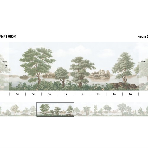 Панно Loymina Панорама нежных парков PNR1 005/1 3×1 Панно Loymina Панорама нежных парков PNR1 005/1 3×1
