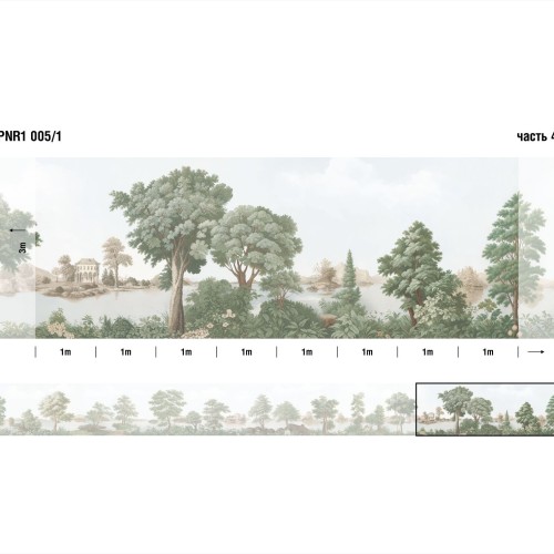Панно Loymina Панорама нежных парков PNR1 005/1 3×1 Панно Loymina Панорама нежных парков PNR1 005/1 3×1