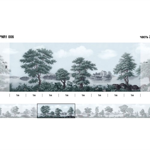 Панно Loymina Панорама нежных парков PNR1 006 3×1 Панно Loymina Панорама нежных парков PNR1 006 3×1