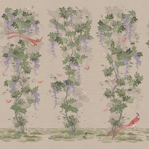 Панно Loymina Панорама Шинуазри: райский сад PNR3 004 3×1 Панно Loymina Панорама Шинуазри: райский сад PNR3 004 3×1