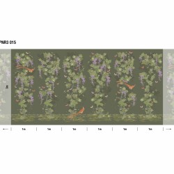 Панно Loymina Панорама Шинуазри: райский сад PNR3 015 3×1