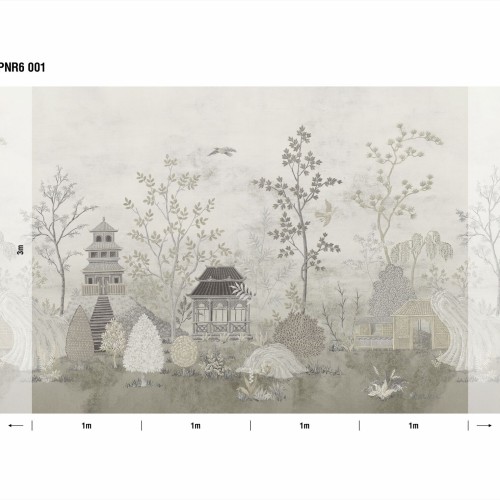 Панно Loymina Панорама Сад уединения PNR6 001 3×1 Панно Loymina Панорама Сад уединения PNR6 001 3×1