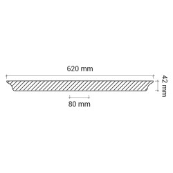 Потолочная розетка под покраску Европласт 1.56.044 62 см