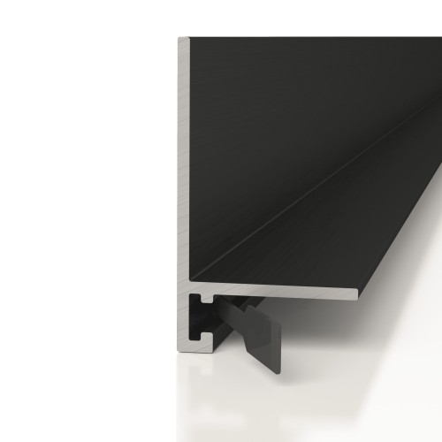 Микроплинтус алюминиевый Decaro ML15A Black 2000×20×15 Микроплинтус алюминиевый Decaro ML15A Black 2000×20×15