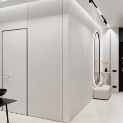 Профиль алюминиевый теневой разделительный Decaro D009.3A Black черный 3000×7×7,5