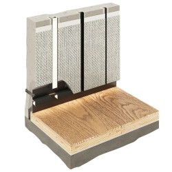 Профиль алюминиевый теневой разделительный Decaro D009A Black черный 3000×5×10