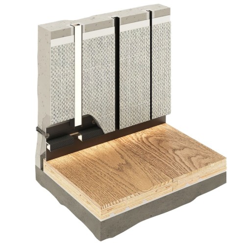 Профиль алюминиевый теневой разделительный Decaro D009A Black черный 3000×5×10