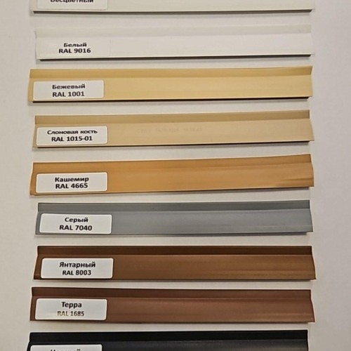 Уплотнитель для плинтуса МДФ TeckWood Янтарный RAL 8003, 9 м