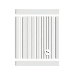 Стеновая панель под покраску Hiwood LV122 LONG NP 3000×120×12