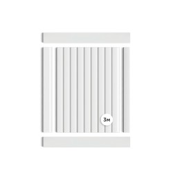 Стеновая панель под покраску Hiwood LV124 LONG NP 3000×120×12