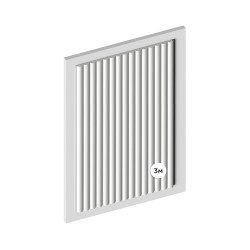 Стеновая панель под покраску Hiwood LV135 LONG NP 3000×120×12