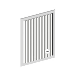 Стеновая панель под покраску Hiwood LV136 LONG NP 3000×120×12