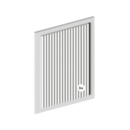 Стеновая панель под покраску Hiwood LV136 LONG NP 3000×120×12