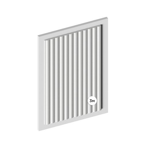 Стеновая панель под покраску Hiwood LV137 LONG NP 3000×120×12