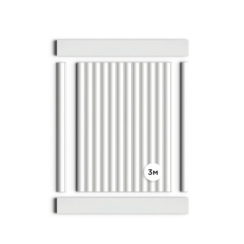 Стеновая панель под покраску Hiwood LV137 LONG NP 3000×120×12