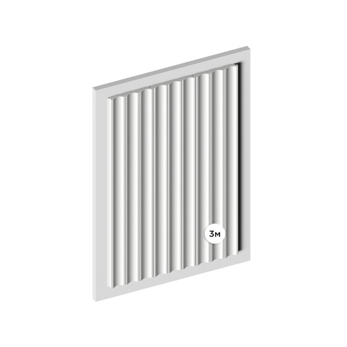 Стеновая панель под покраску Hiwood LV138 LONG NP 3000×120×12