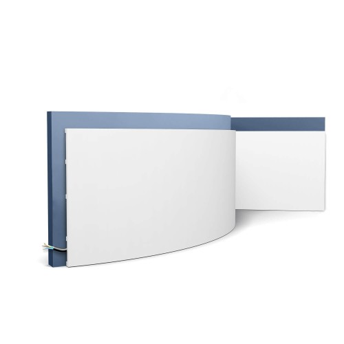 Плинтус полиуретановый под покраску гибкий Orac Decor Square SX207F 2000×250×13 Плинтус полиуретановый под покраску гибкий Orac Decor Square SX207F 2000×250×13