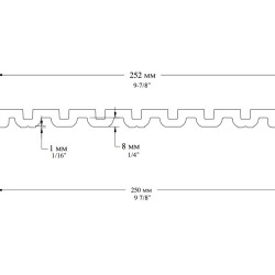Стеновая панель под покраску Orac Decor Clavier WX214 2000×252×15,7