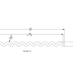 Стеновая панель под покраску Orac Decor Flute XL WX218 2000×253×17,3