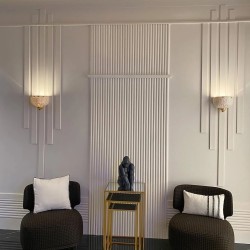 Стеновая панель под покраску Orac Decor Flute XL WX218 3000×253×17,3