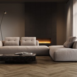 Кварцвиниловая плитка Fargo клеевая Parquet LVT Дуб Монако 22-63W948 венгерская елка 595×119×2,5