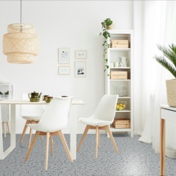 Кварцвиниловая плитка Fargo клеевая Stone LVT Терраццо Холодный 6949-1 606×303×2,5