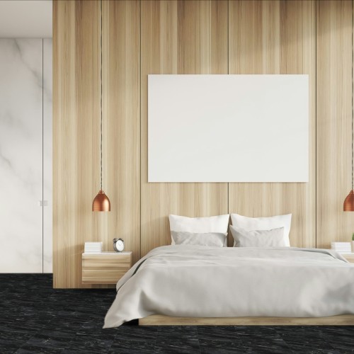 Кварцвиниловая плитка Fargo клеевая Stone LVT Гранит Черный 1804-3 606×303×2,5