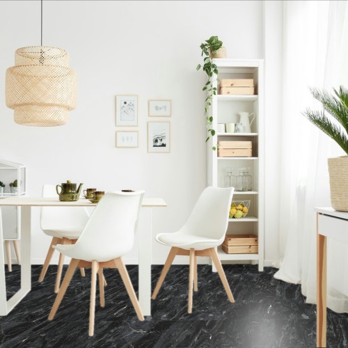 Кварцвиниловая плитка Fargo клеевая Stone LVT Гранит Черный 1804-3 606×303×2,5