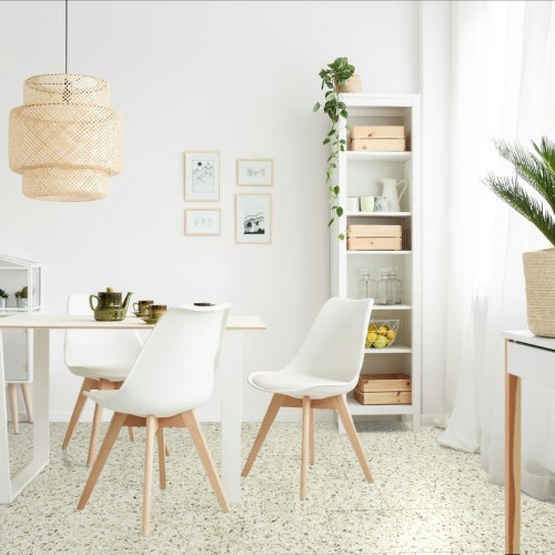 Кварцвиниловая плитка Fargo клеевая Stone LVT Терраццо Бежевый 101-3 606×303×2,5