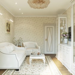 Потолочный плинтус под покраску Cosca Decor KX005 2000×69×71